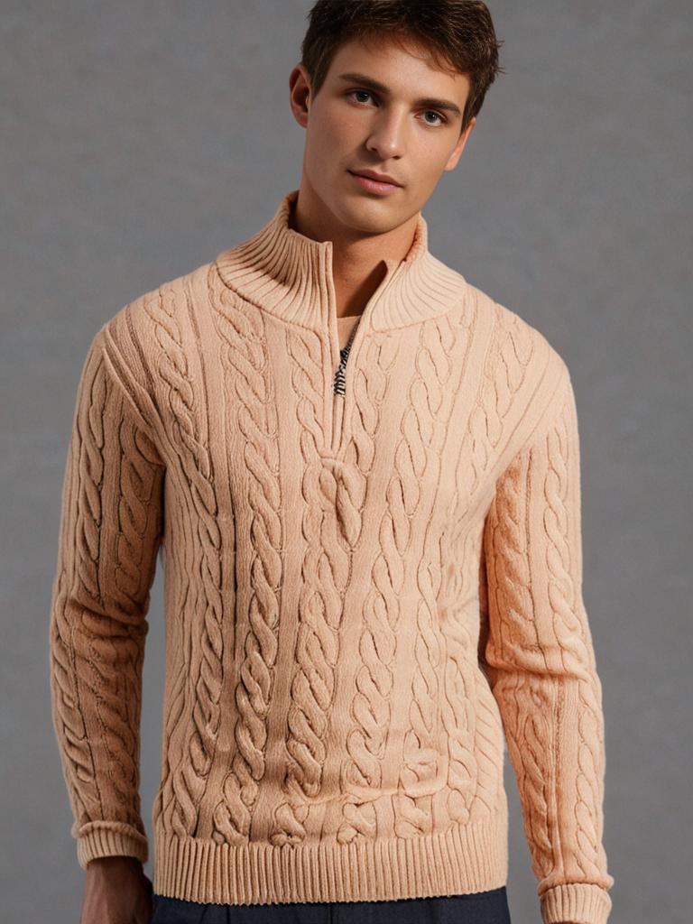 Verbier trui met halve rits