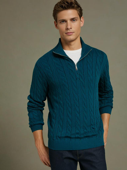 Verbier trui met halve rits