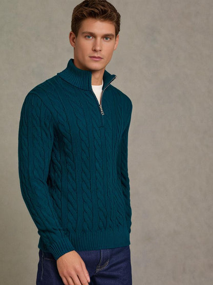 Verbier trui met halve rits