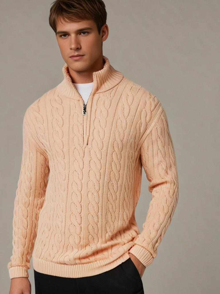 Verbier trui met halve rits